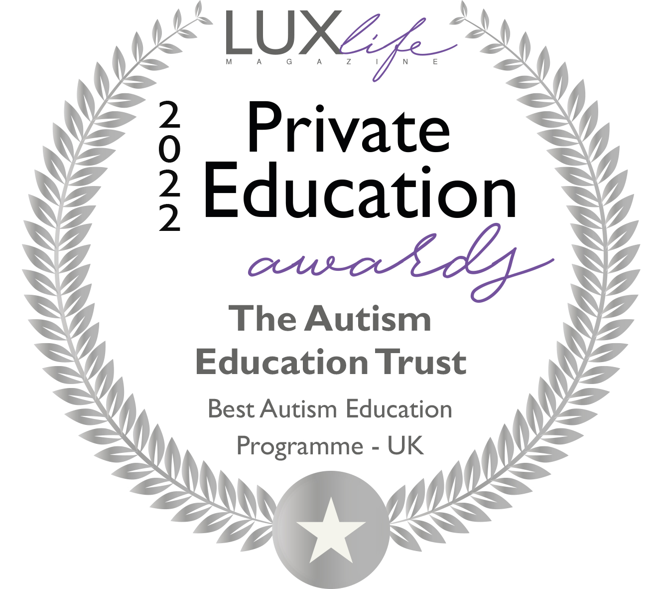 The Autism Education Trust - 2022 LUX Private Education Award Winners Logo