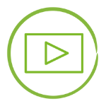 Video play button icon