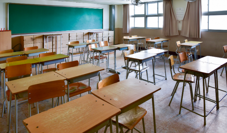 Photo of empty classroom