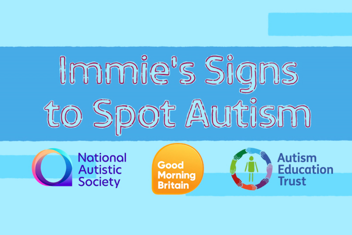 Video title: Immie's Signs to Sport Autism with National Autistic Society, Good Morning Britain and Auti8sm Education Trust Logo